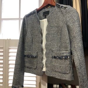 Banana Republic Tweed Cropped Blazer
